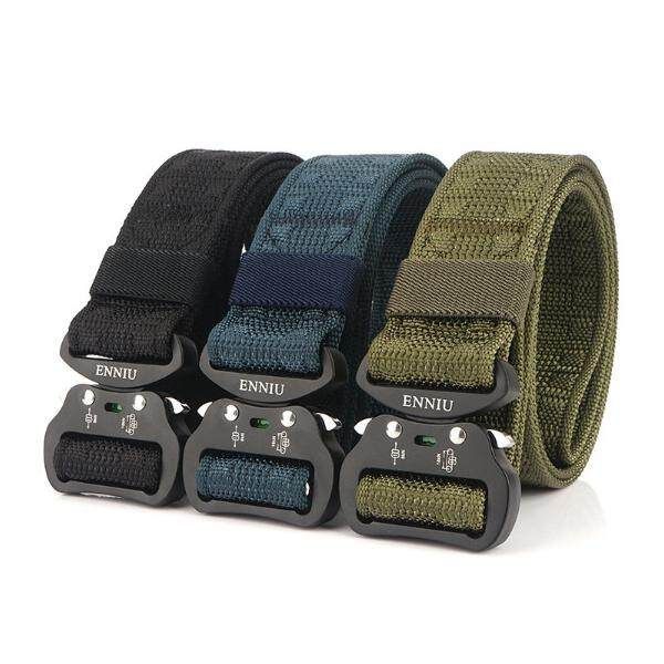 Belt Multifunctional Nylon Outdoor Training Pants Navy Blue