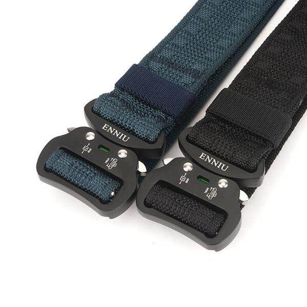 Belt Multifunctional Nylon Outdoor Training Pants Navy Blue