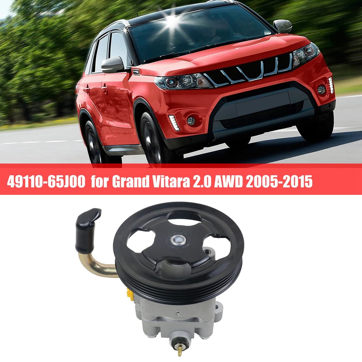 49110-65J00 Power Steering Pump Steering Power Pump Automobile for Vitara 20 AWD 2005-2015