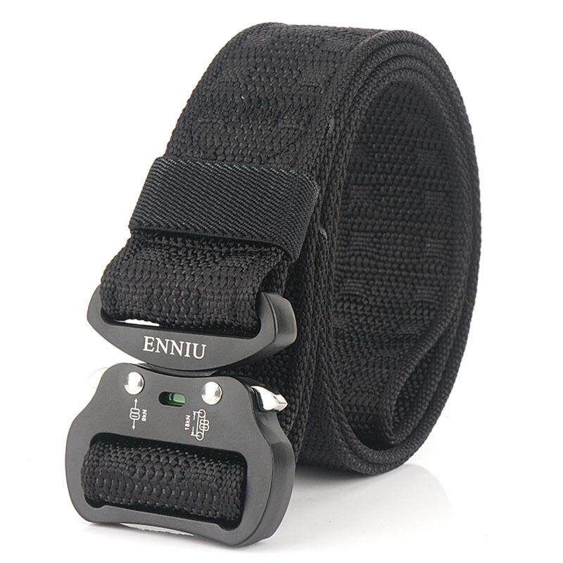 Belt Multifunctional Nylon Outdoor Training Pants Black