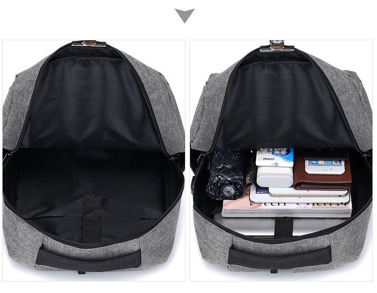 3 In 1 Backpack Laptop Bag School Bag Wallet With USB
