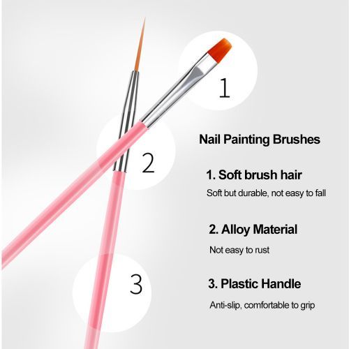 Nail Art Tools Kit UV Nail Painting Brush Set Dotting Pen