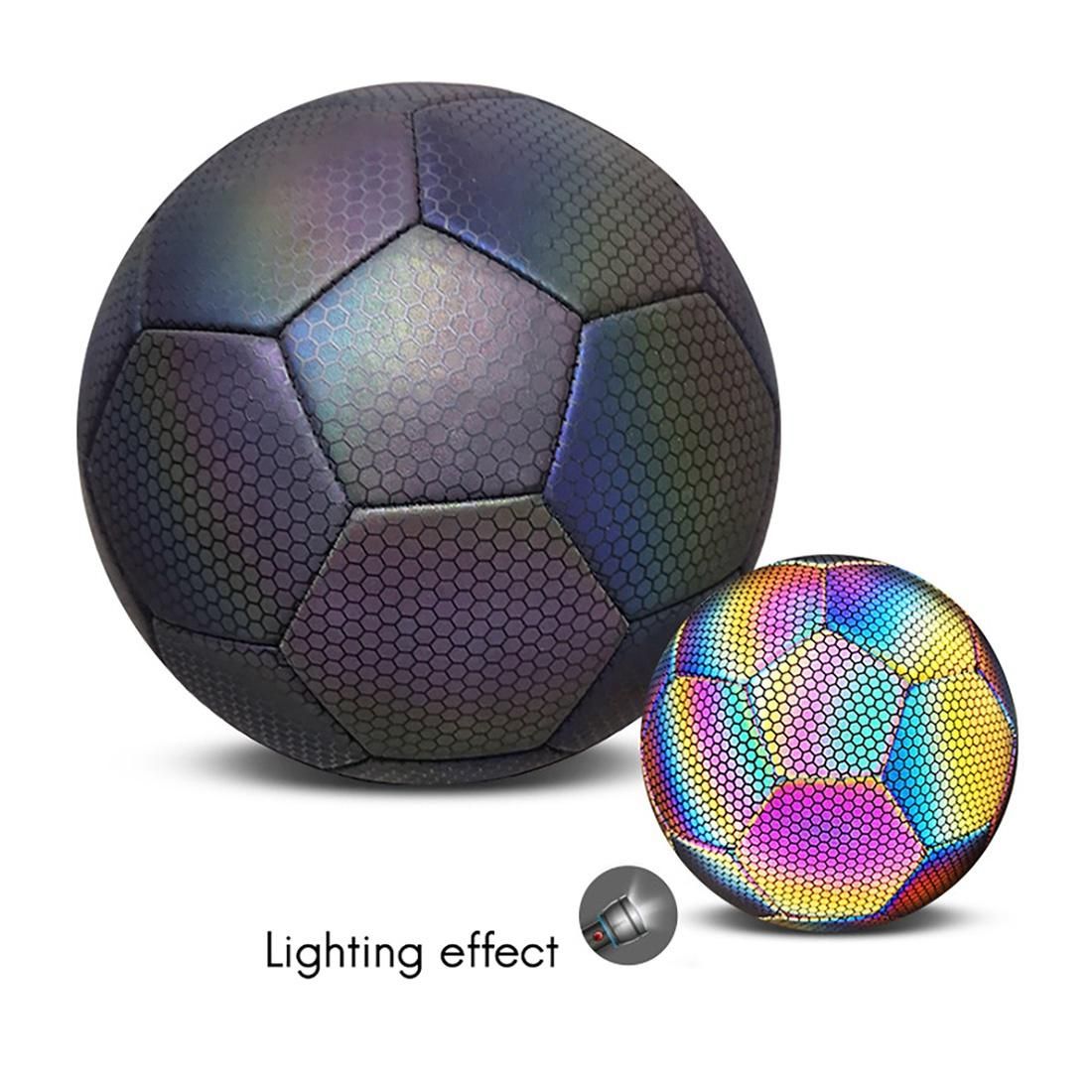 Reflective Soccer 5 Size for Indoor Outdoor Soccer