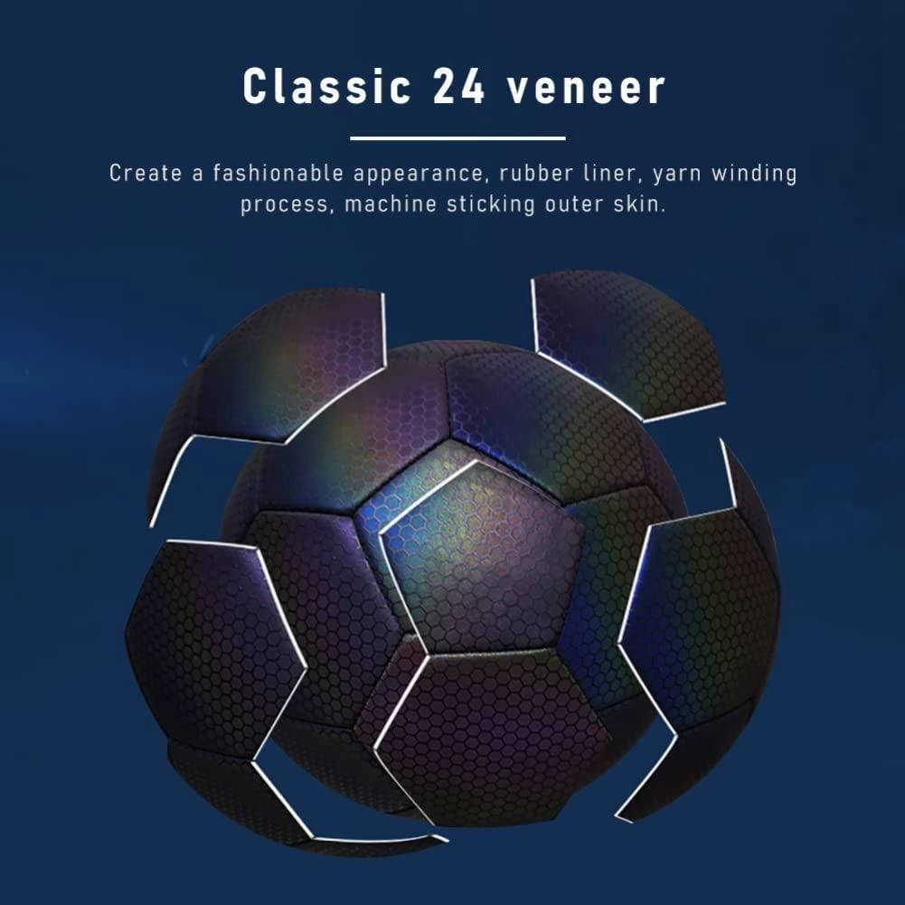 Reflective Soccer 5 Size for Indoor Outdoor Soccer