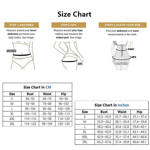 Abdominal Control Skims Fajas Compression Body Shaper Adjustable Shoulder Clasps  Lifter ​With 3-Row Steel Buckl