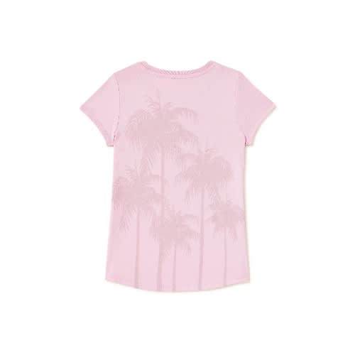 Girls Summer Vibes Pug Short T-shirt