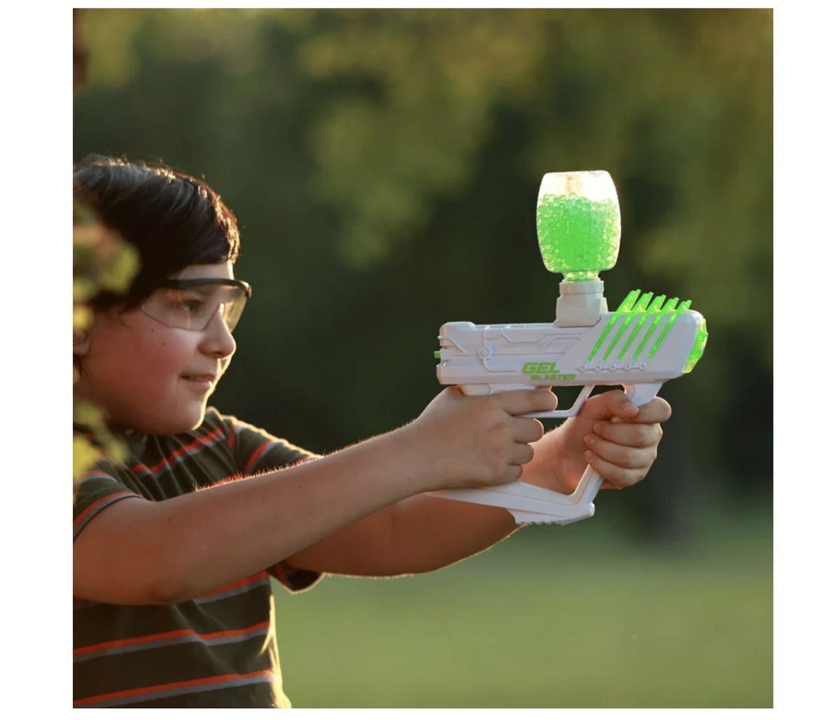 Gel Blaster SURGE, Electric Green, Water-Based Gellet Blaster With 10,000 Electric Green Gellet Pack