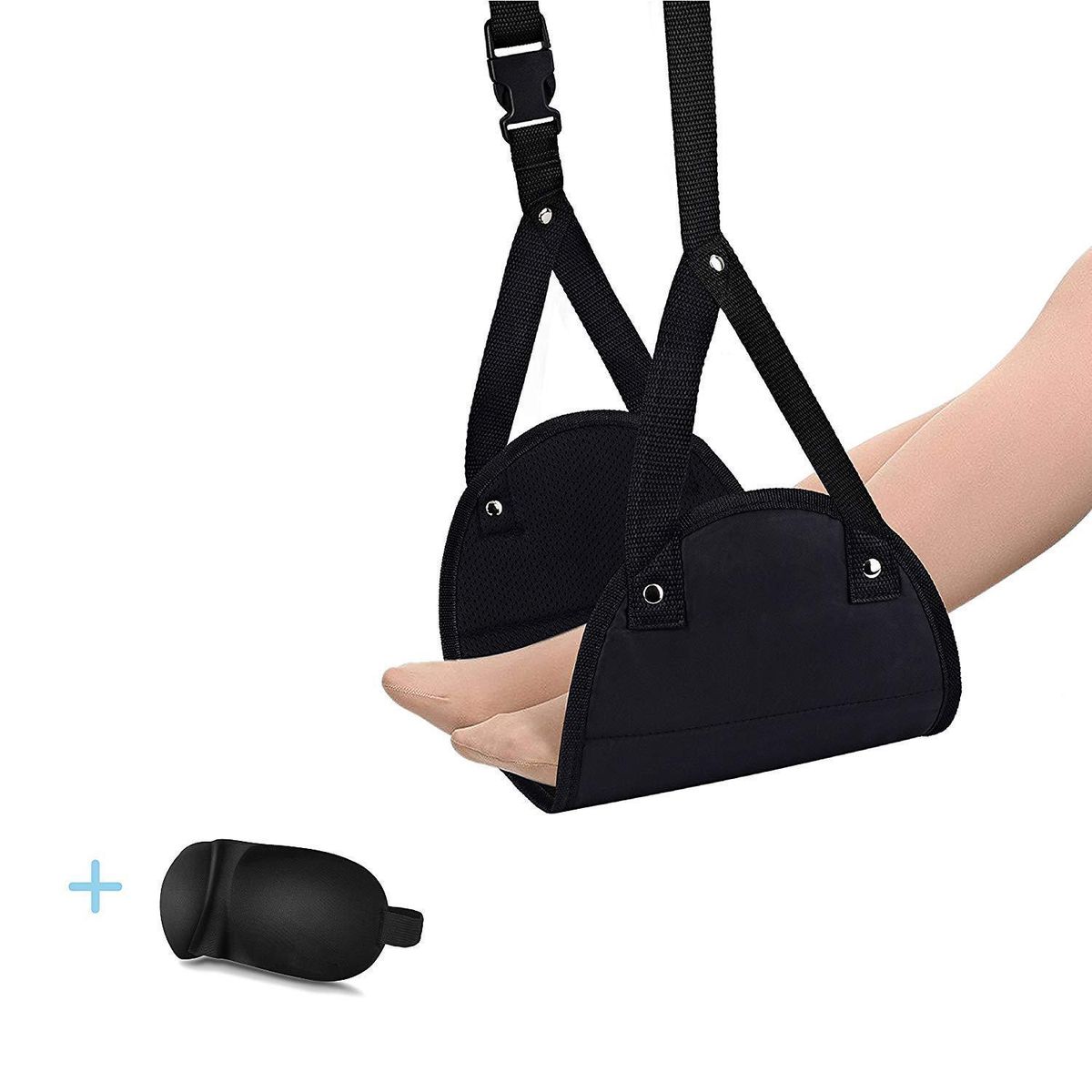 Ergonomic Foot Rest Travel Footrest Airplane Leg Rest Flight Foot Hammock Under