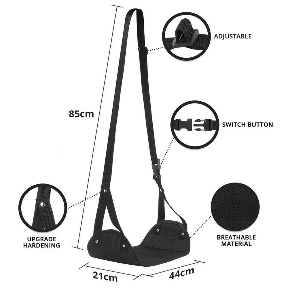 Ergonomic Foot Rest Travel Footrest Airplane Leg Rest Flight Foot Hammock Under