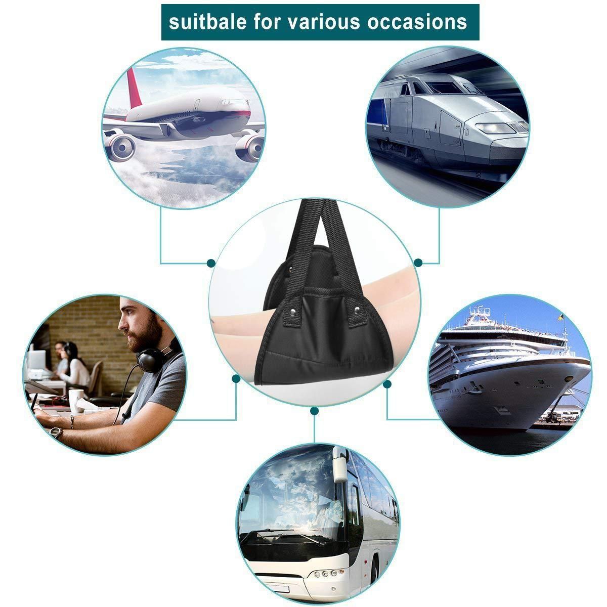 Ergonomic Foot Rest Travel Footrest Airplane Leg Rest Flight Foot Hammock Under