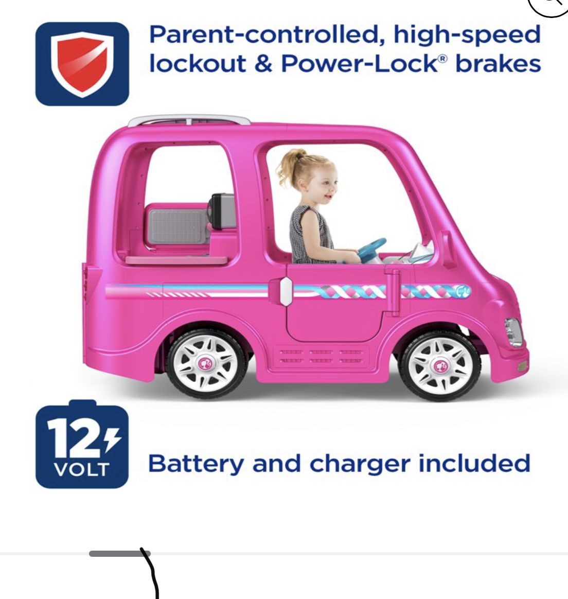 Power Wheels Barbie Dream Camper, Battery Powered Ride On Vehicle