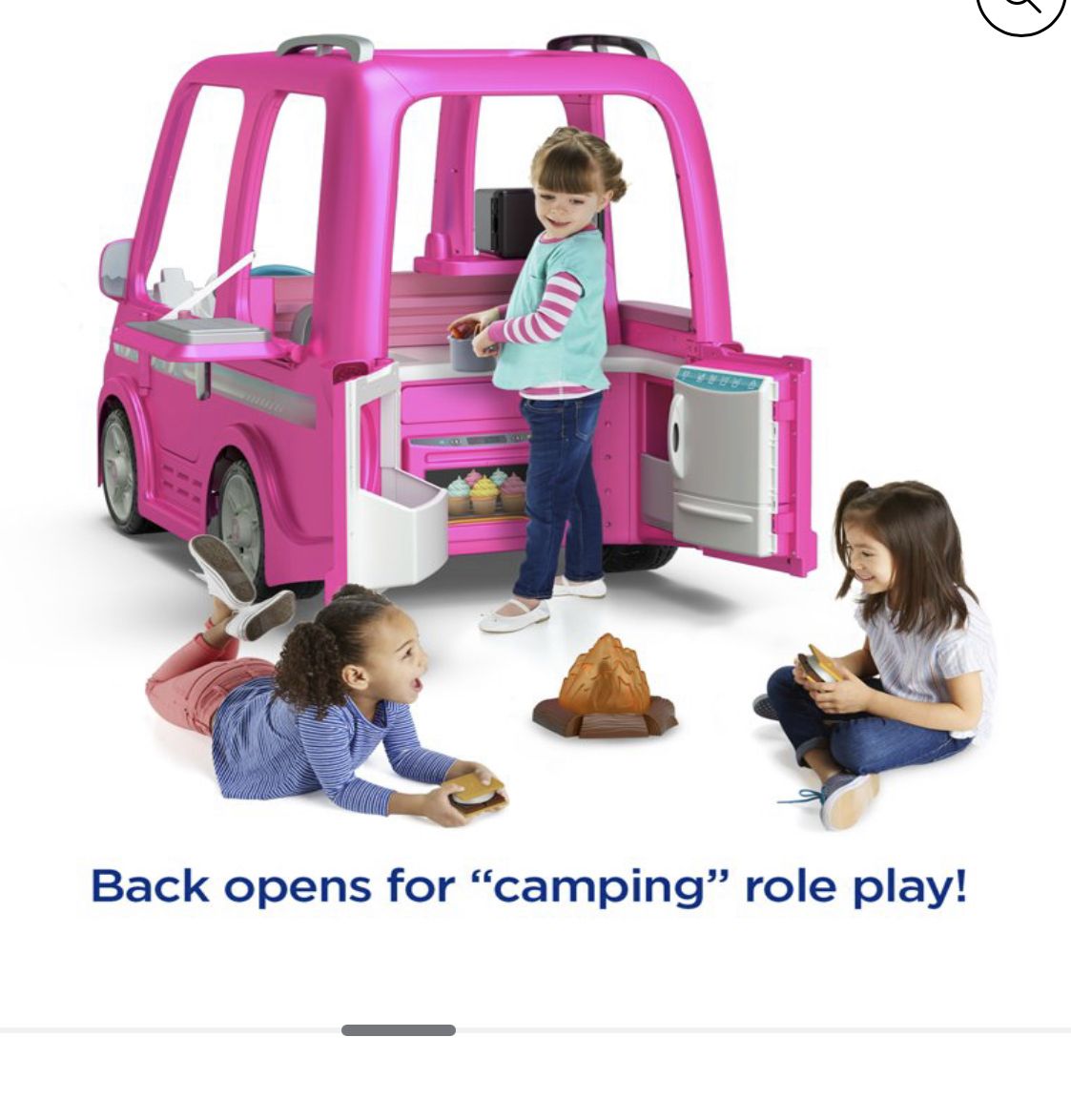 Power Wheels Barbie Dream Camper, Battery Powered Ride On Vehicle