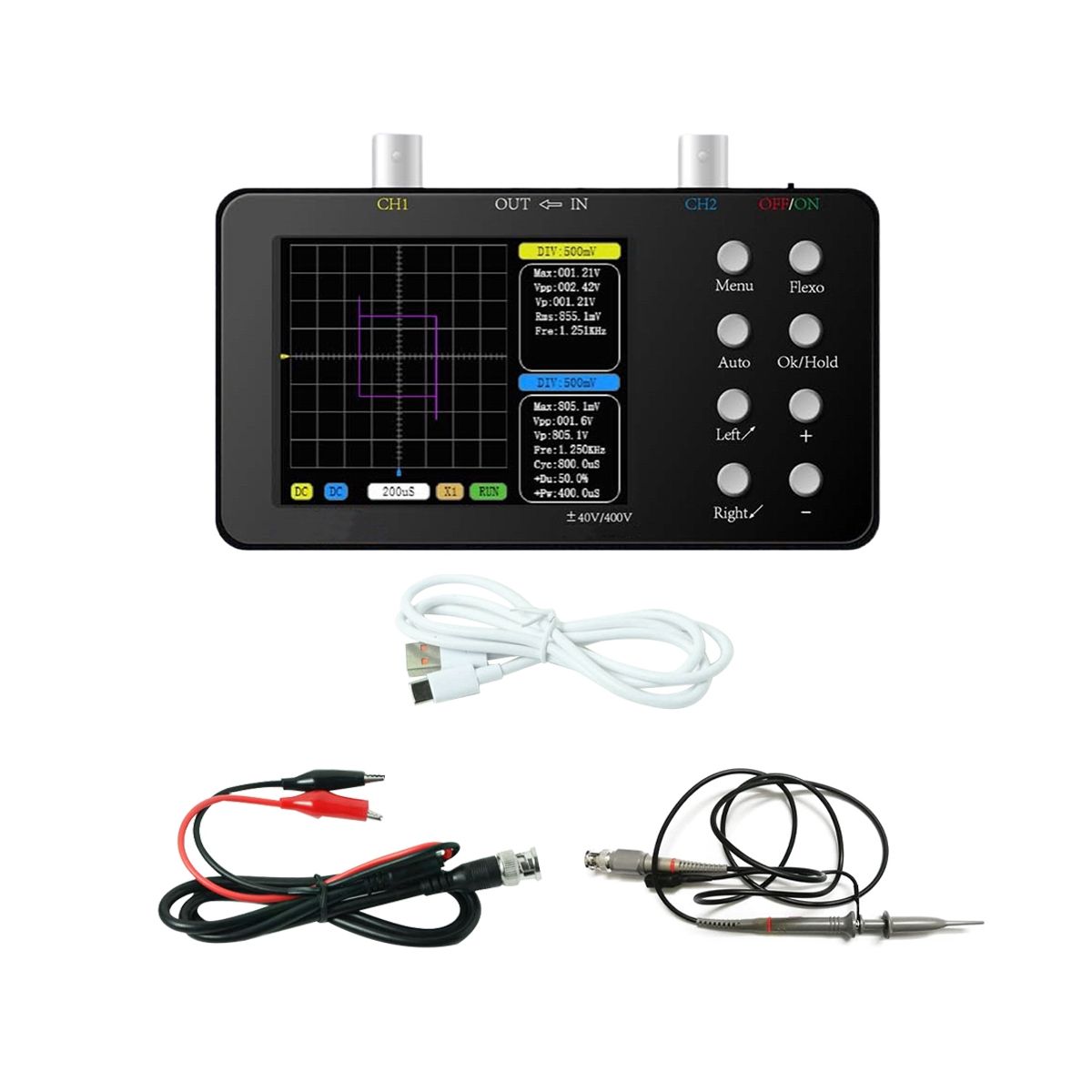 SCO2 2 Channel Digital Oscilloscope10MSa/S for Repair, Electronic DIY