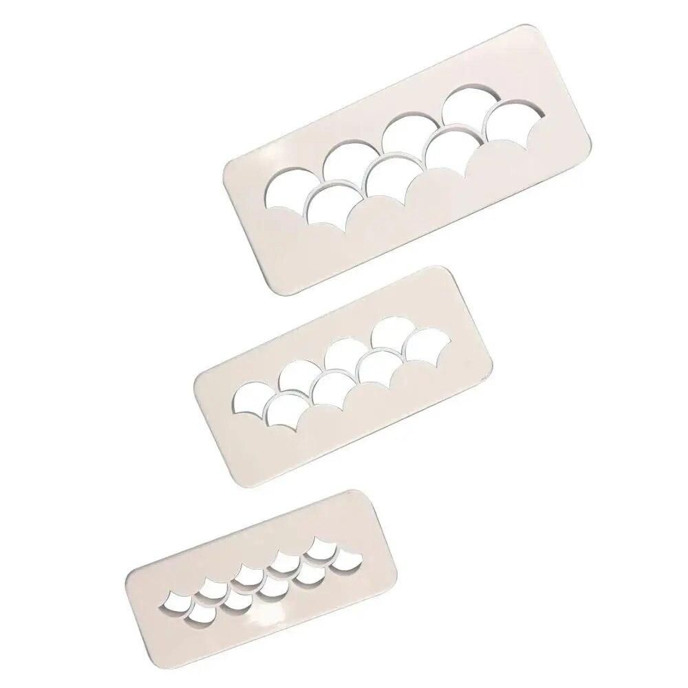 3Pcs/Set Fish Scale Pastry Decorating Easy Clean Baking Kitchen Geometry Fondant Cake Mold Tool Food Grade Plastic Cookie Cutter