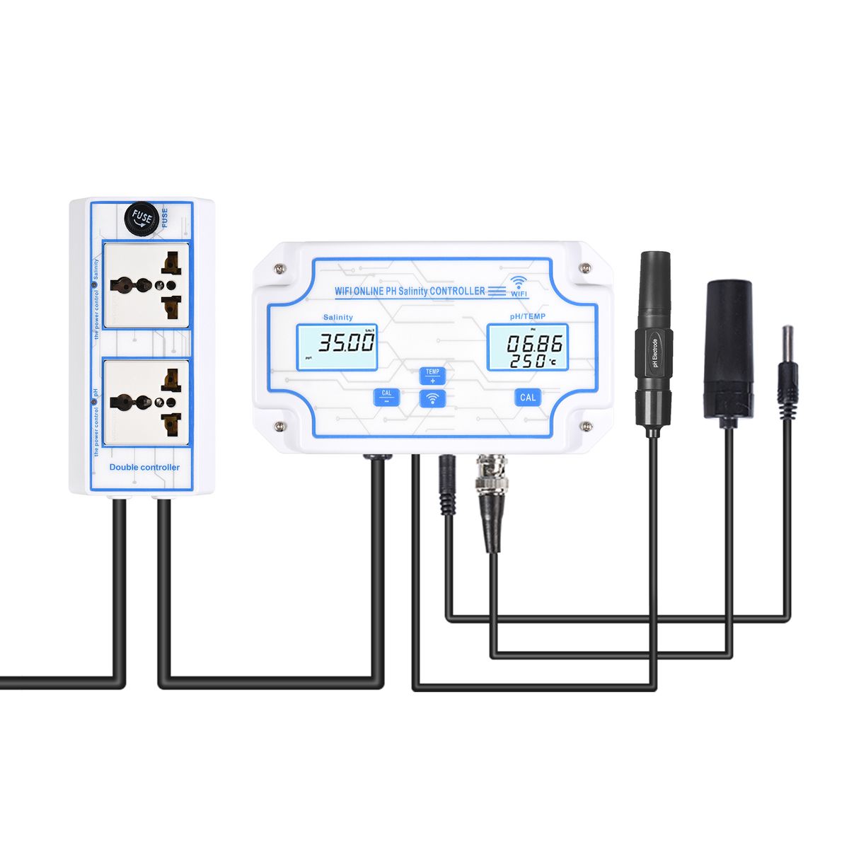3-in-1 PH/Salinity/TEMP Water Quality Detector