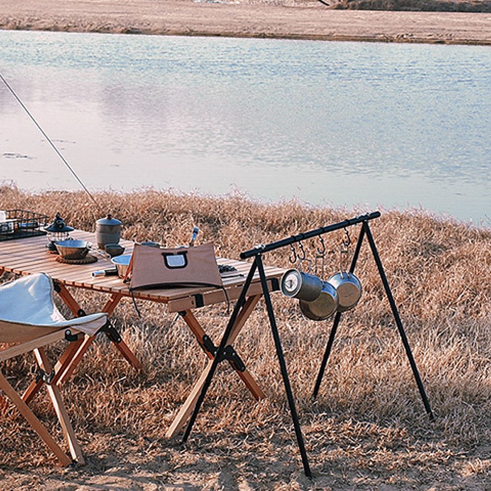 Outdoor Picnic Camping Aluminum Alloy Shelf Hangings Rack
