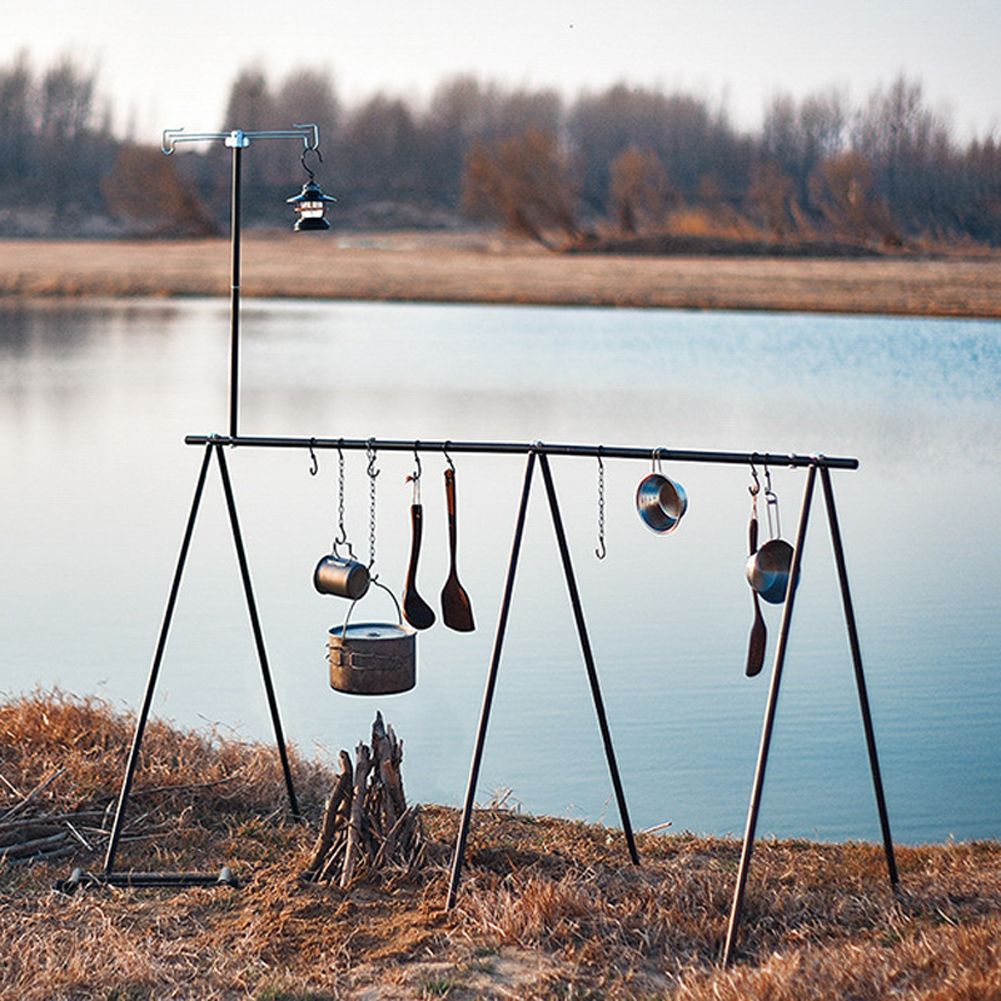 Outdoor Picnic Camping Aluminum Alloy Shelf Hangings Rack