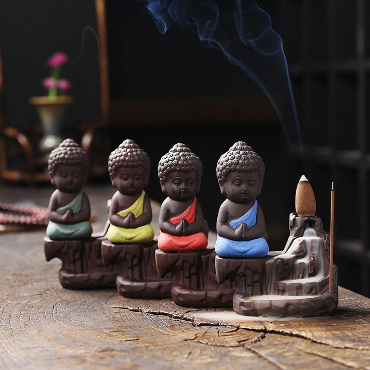 Incense Burner Backflow Creative Indoor Sandalwood Decoration B