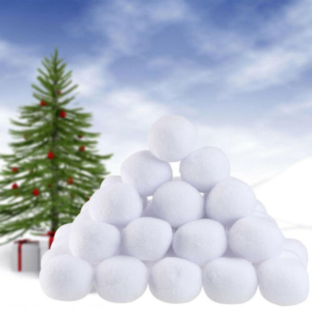 100Pcs 70mm Simulation Christmas Snowballs Indoor Snowball Fight Game Christmas Home Decor