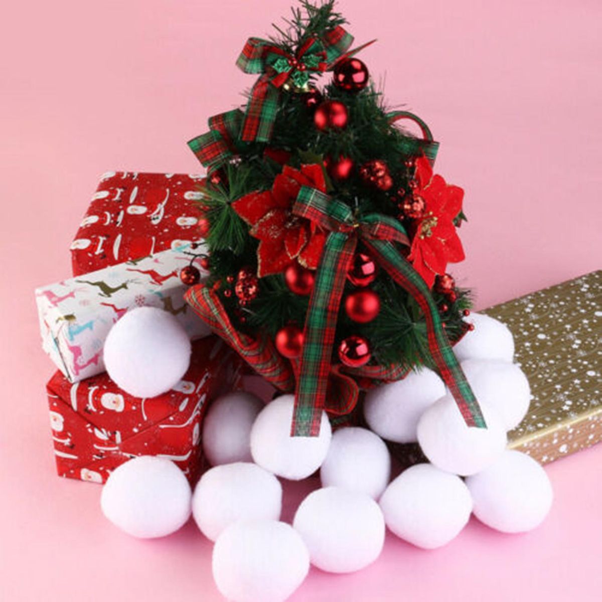 100Pcs 70mm Simulation Christmas Snowballs Indoor Snowball Fight Game Christmas Home Decor