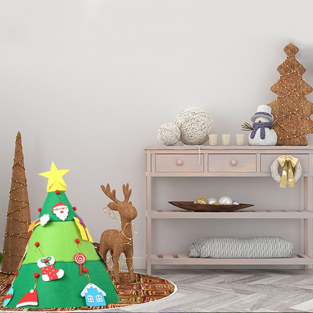 3D Felt Christmas Tree Children DIY Creative Puzzle Tree for Christmas Party Decoration Kids Christmas Gifts