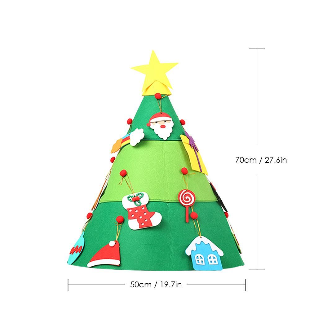 3D Felt Christmas Tree Children DIY Creative Puzzle Tree for Christmas Party Decoration Kids Christmas Gifts