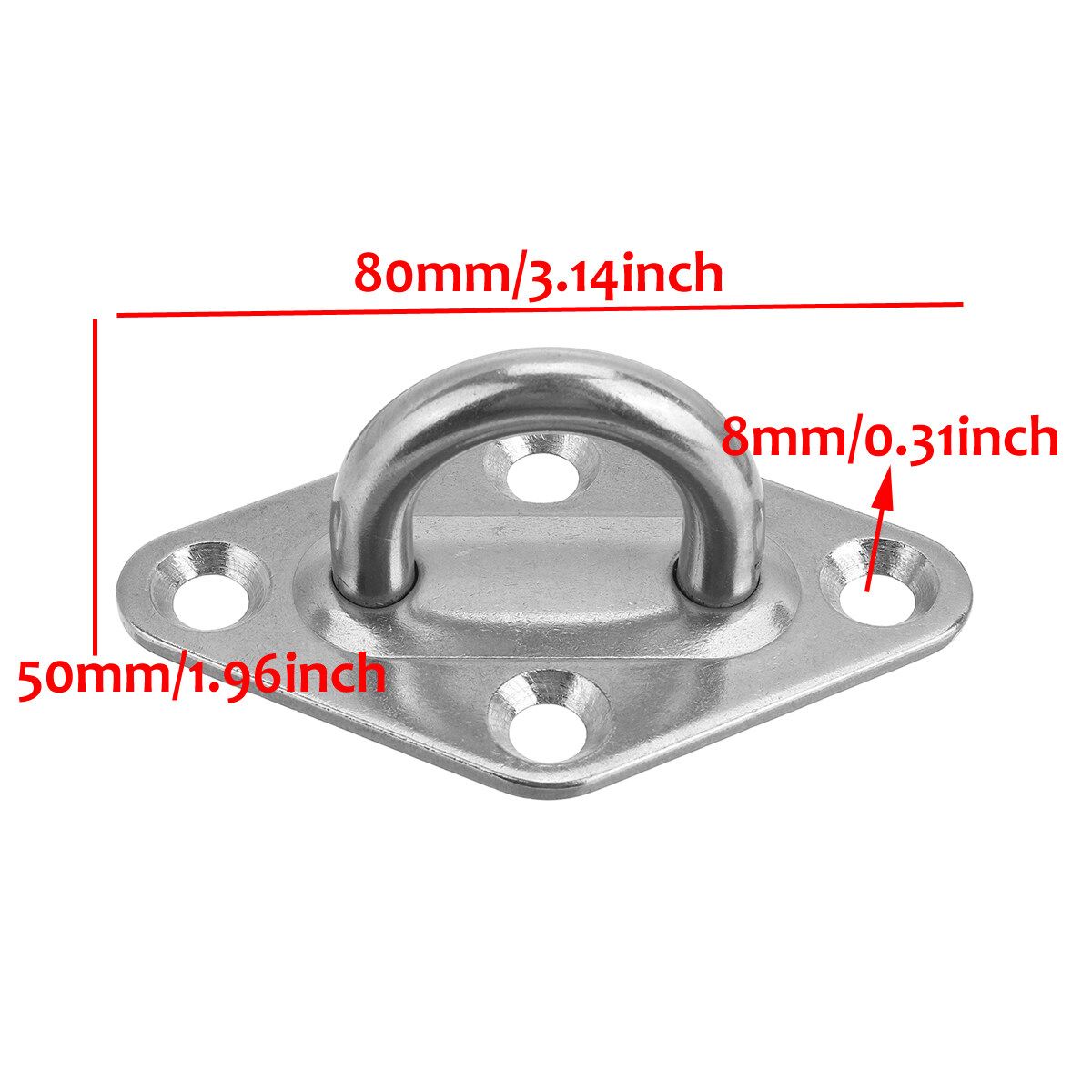 300kg Outdoor Rope Chair Chain Hanging Kit Garden Swing Hammock Mount Hook Steel