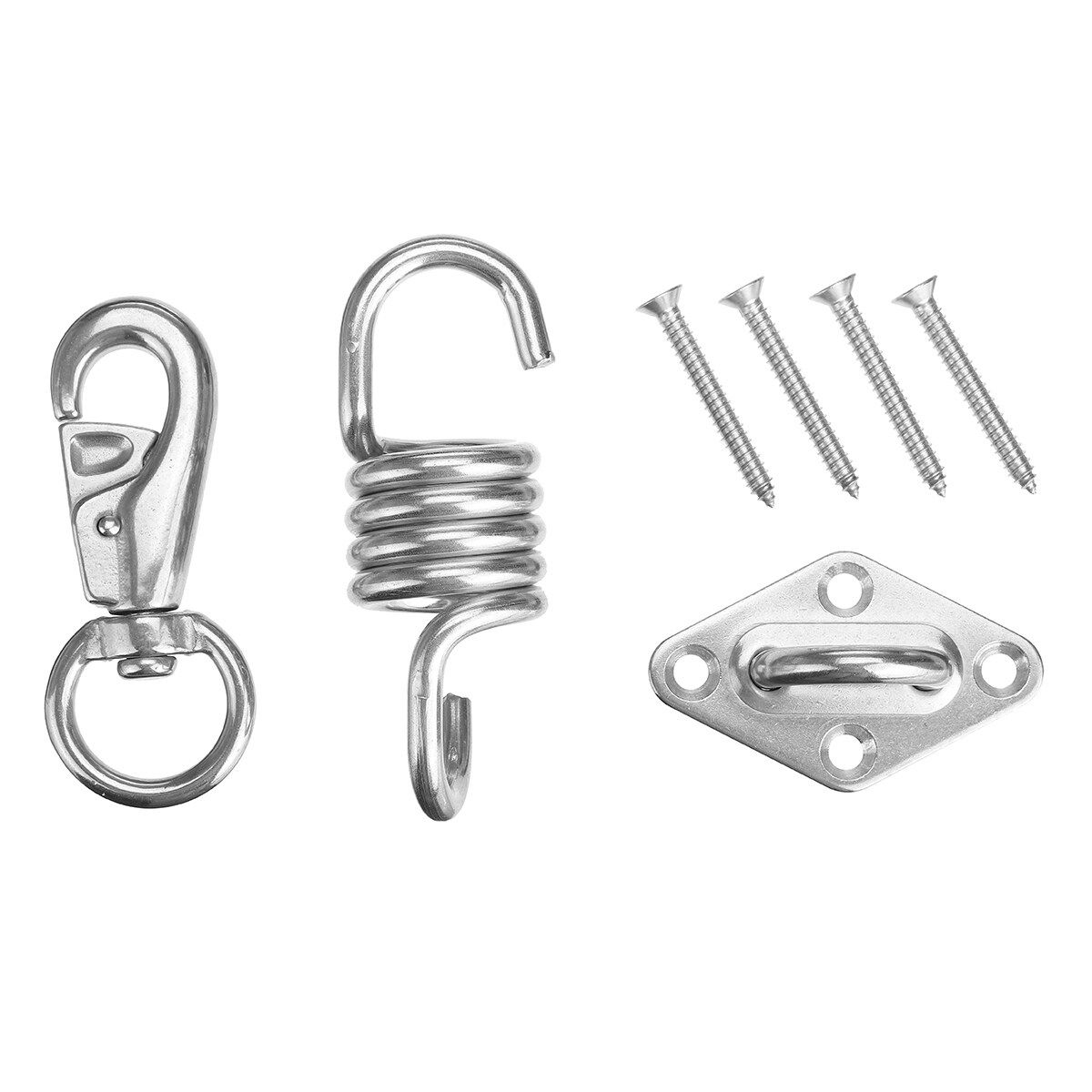 300kg Outdoor Rope Chair Chain Hanging Kit Garden Swing Hammock Mount Hook Steel