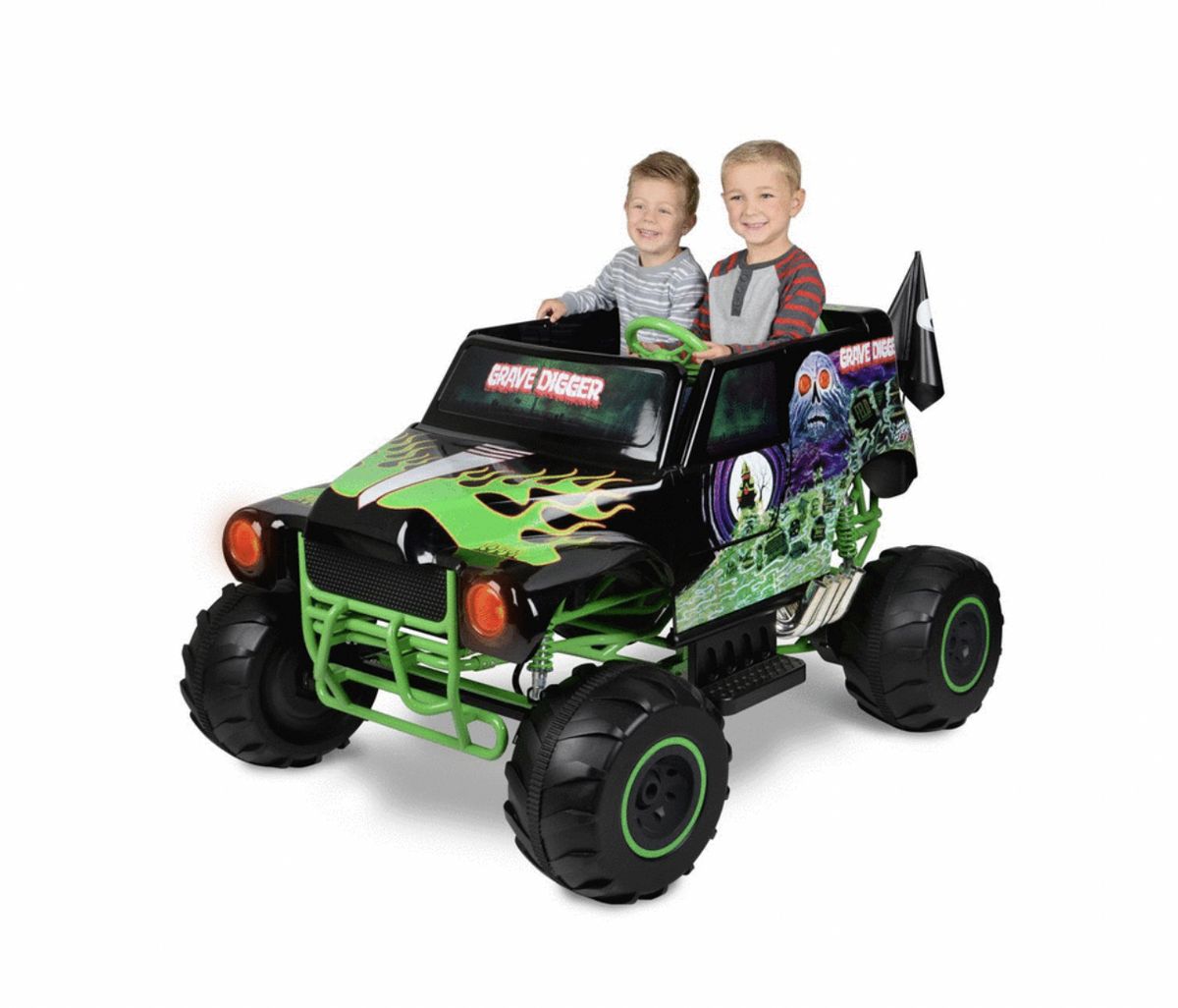 Grave Digger, 24V Battery Ride On, Ages 3+, 5MPH Max Speed, 40 Min. Ride Time
