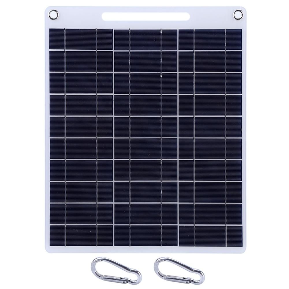 13W 5V Solar Panel Outdoor Monocrystalline Silicon Dual USB Solar Flexible Charging Panel for Charging 5V Devices