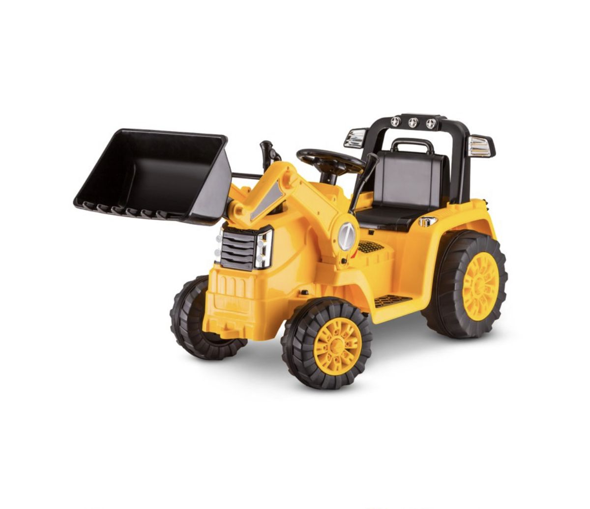CAT Tractor Bull Dozer, Digger, Ride-On Toy By Kid Trax, Yellow