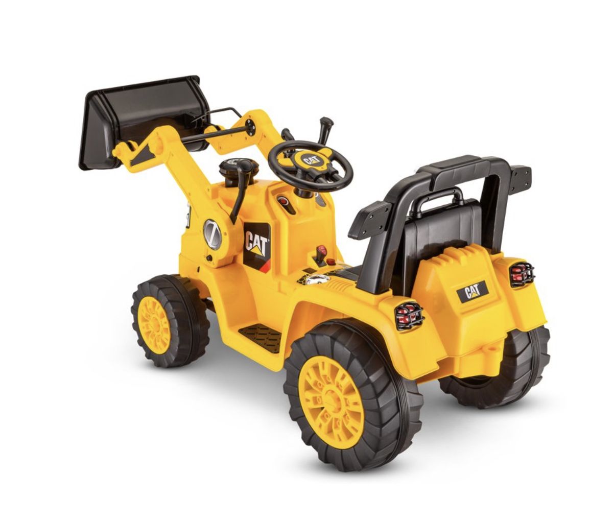 CAT Tractor Bull Dozer, Digger, Ride-On Toy By Kid Trax, Yellow