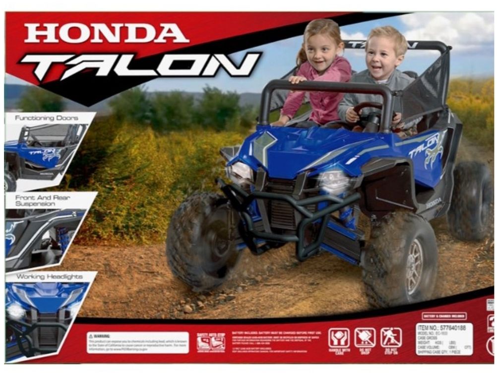 12 VOLT HONDA TALON UTV - Honda Official Licensed Product