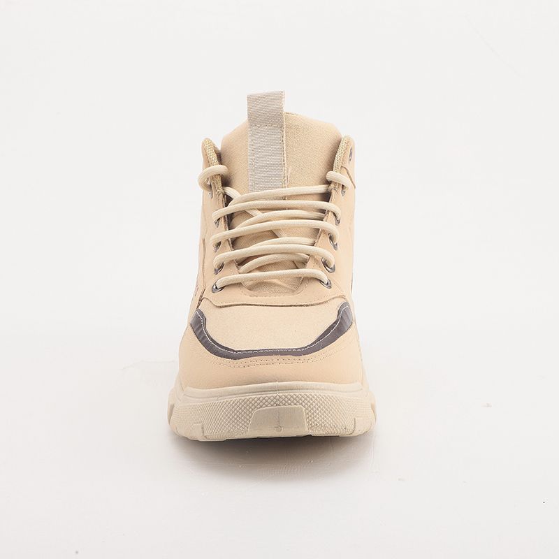 Martin Boots Men's Tooling All-match High-top Shoes-beige