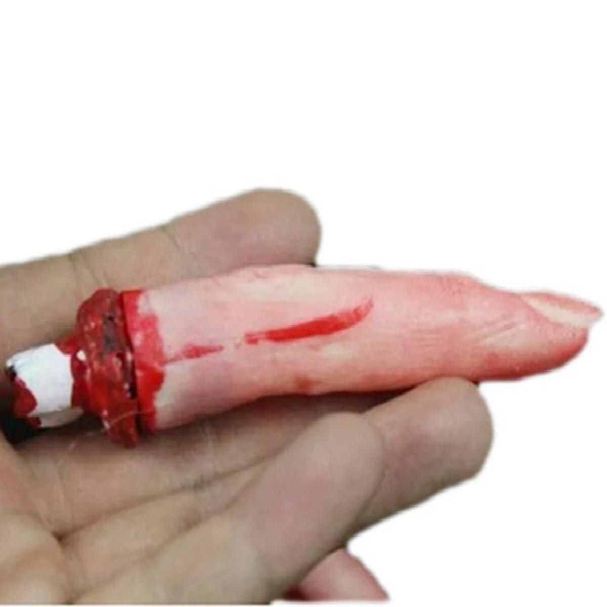 5pcs Halloween Props Simulation Fingers Realistic Horror Novetly Toys Simulation Blood Broken Finger Haunted house Decorations