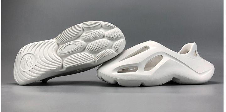 MENS Clog Shoes Beach Wear THICK Rubber Clog Shoes- White
