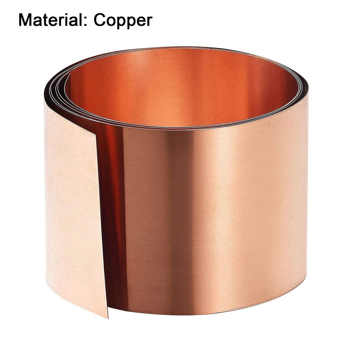 Copper Sheet , Metal Foil Plate 1000mm x 50mm x 0.1mm 2Pcs