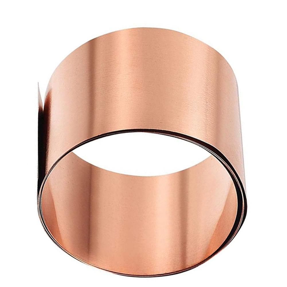 Copper Sheet , Metal Foil Plate 1000mm x 50mm x 0.1mm 2Pcs
