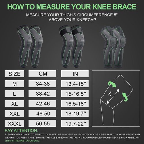 Knee Brace For Sport,Long Knee Protective Knee Pads（2Pcs）
