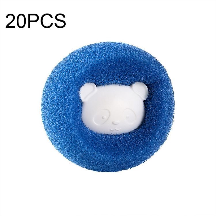 Brush 20 PCS Washing Machine Laundry Ball Bear Blue