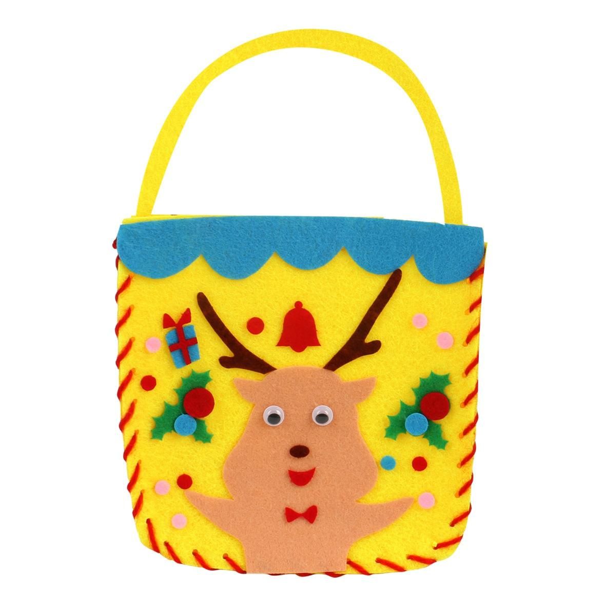 4 Pieces Fashion Children's Christmas Bag Handmade DIY