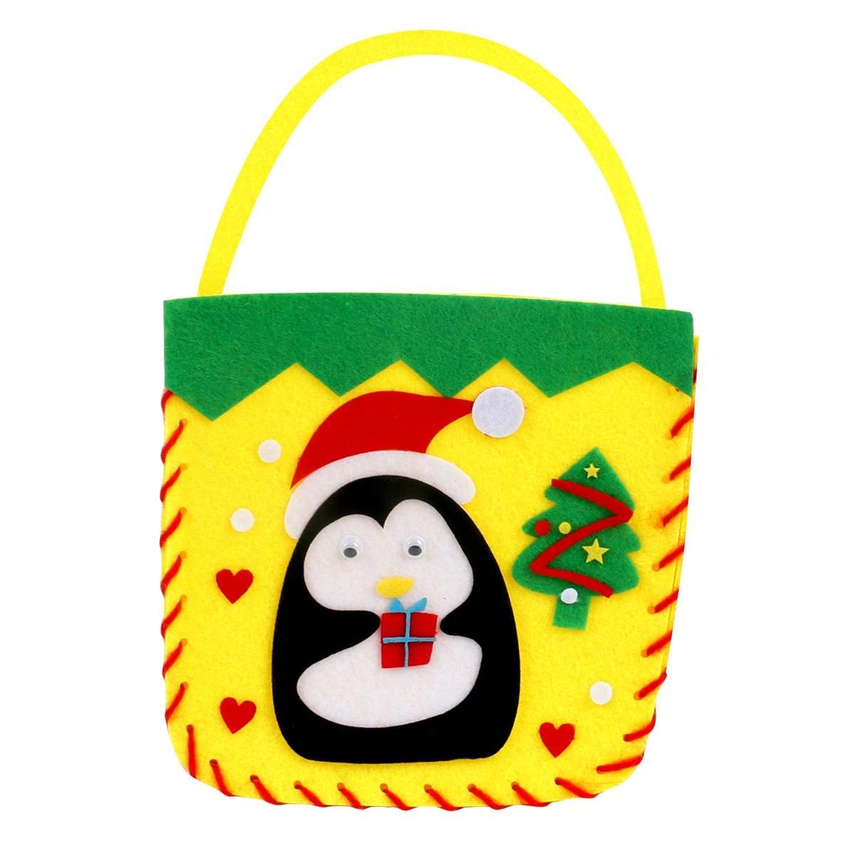 4 Pieces Fashion Children's Christmas Bag Handmade DIY