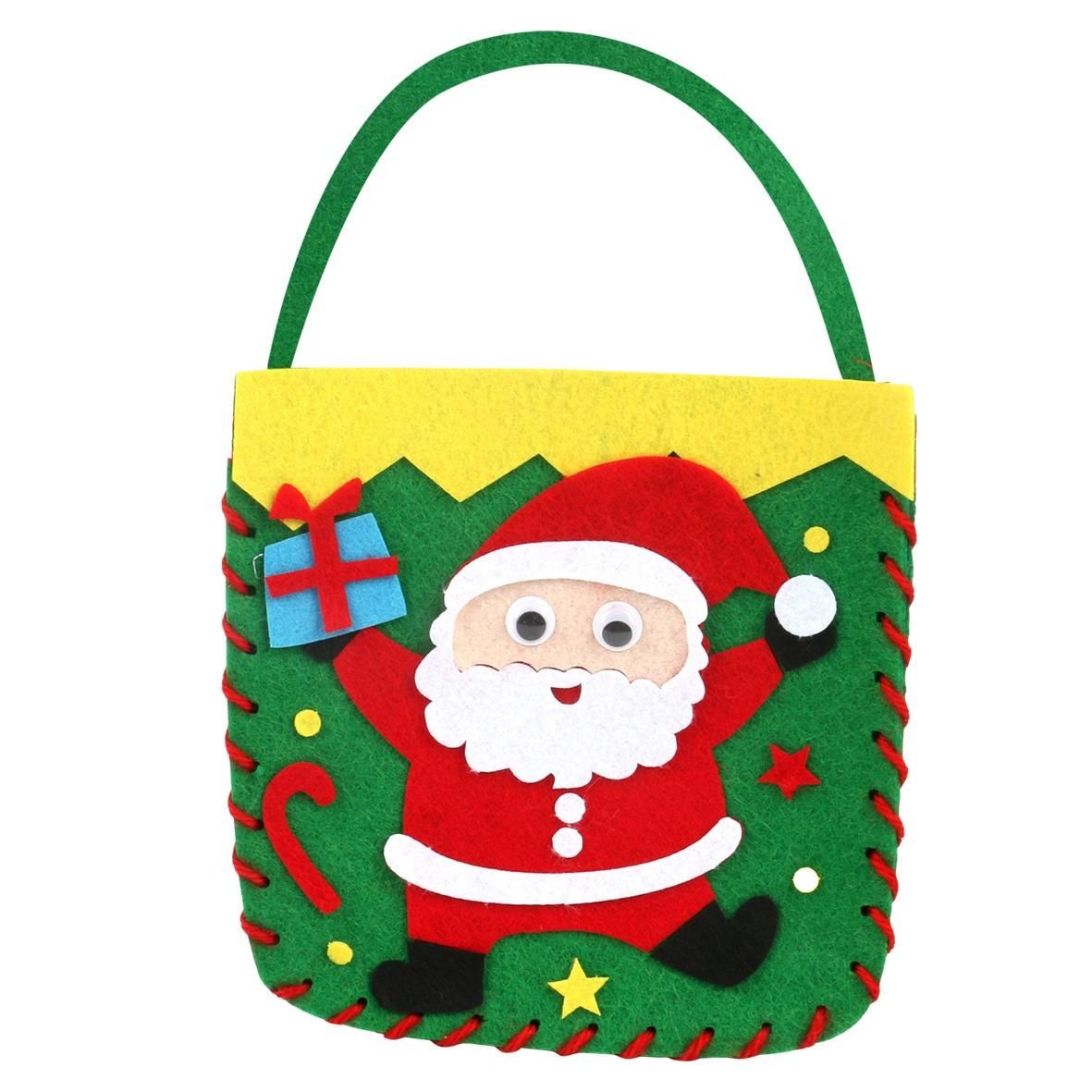 4 Pieces Fashion Children's Christmas Bag Handmade DIY