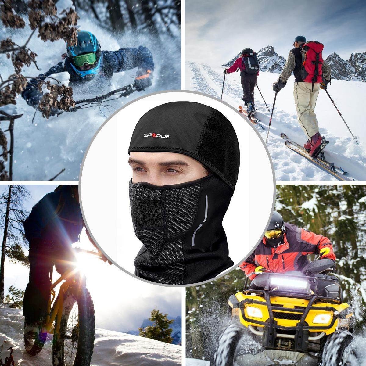Balaclava Winter Ski Motorcycle Bike Windproof Men Ladies
