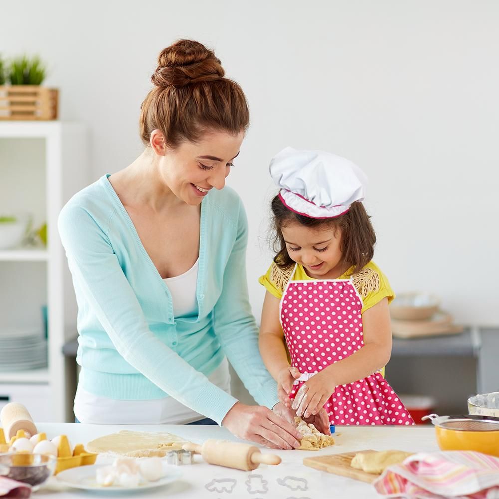 Kids Cooking and Baking Set 18 PCS with Chef Hat Apron Oven Mitt Cake Making Kitchen Utensils Children Chef Role Playset Educational Gift for Girls (Pink)