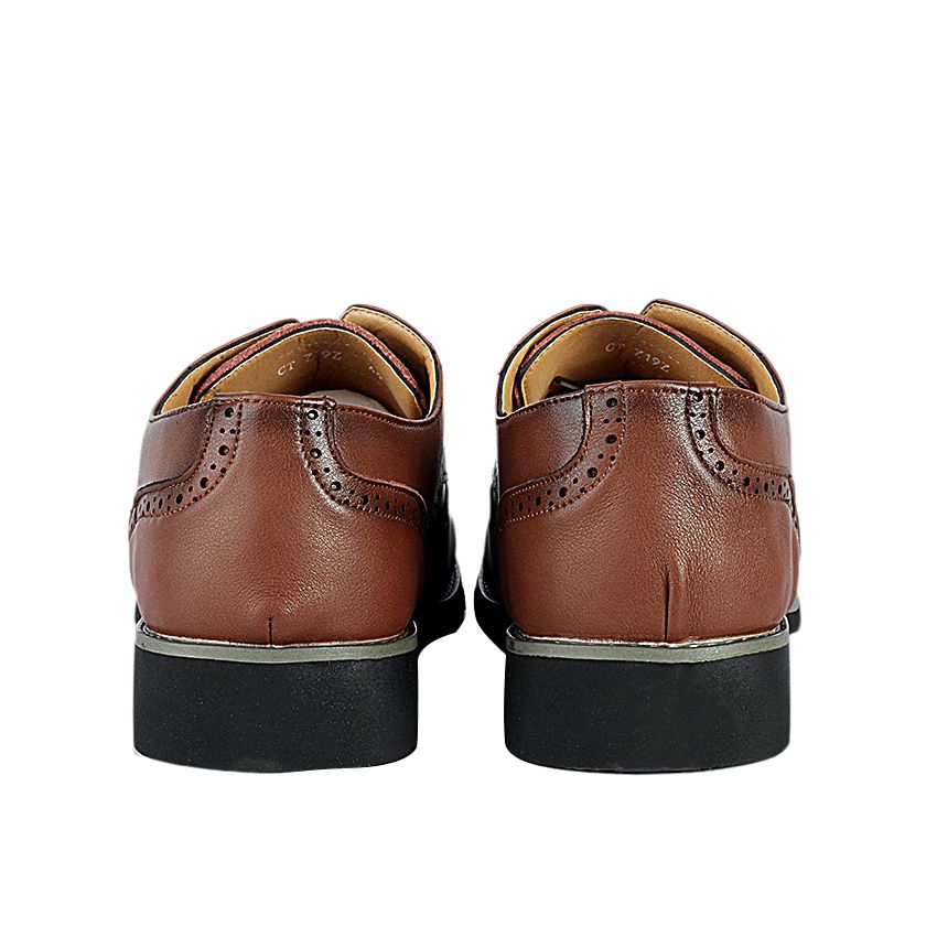 Tryp Wing Brogue Shoes - Brown & Black