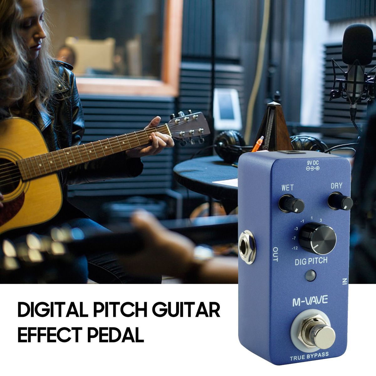 M-VAVE DIG PITCH Guitar Effect Pedal With True Bypass 9