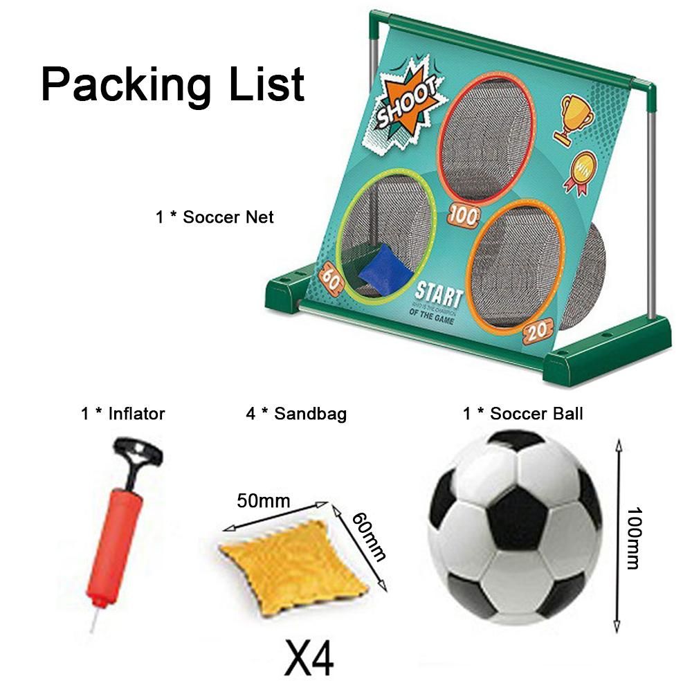 Portable Child Electric Movable Soccer Net Set Foldable Soccer Practice Net Outdoor and Indoor Sports Football Net For Kids 2-in-1 Soccer Net and Sandbag Rack