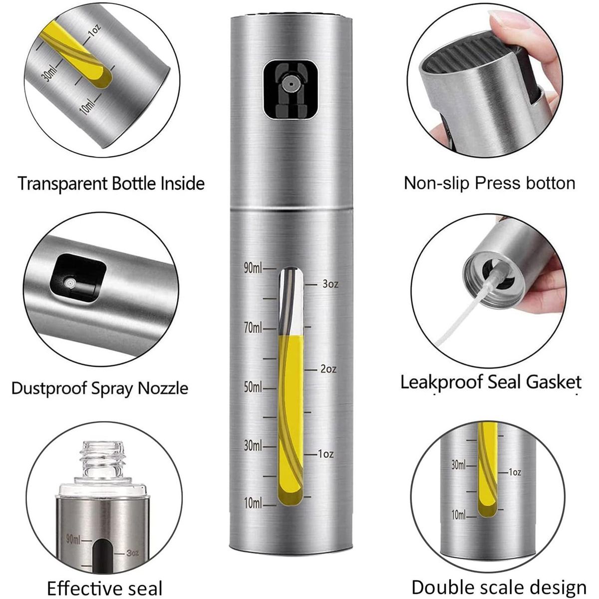 1 Set Oil Bottle Olive Oil Dispenser Bottle