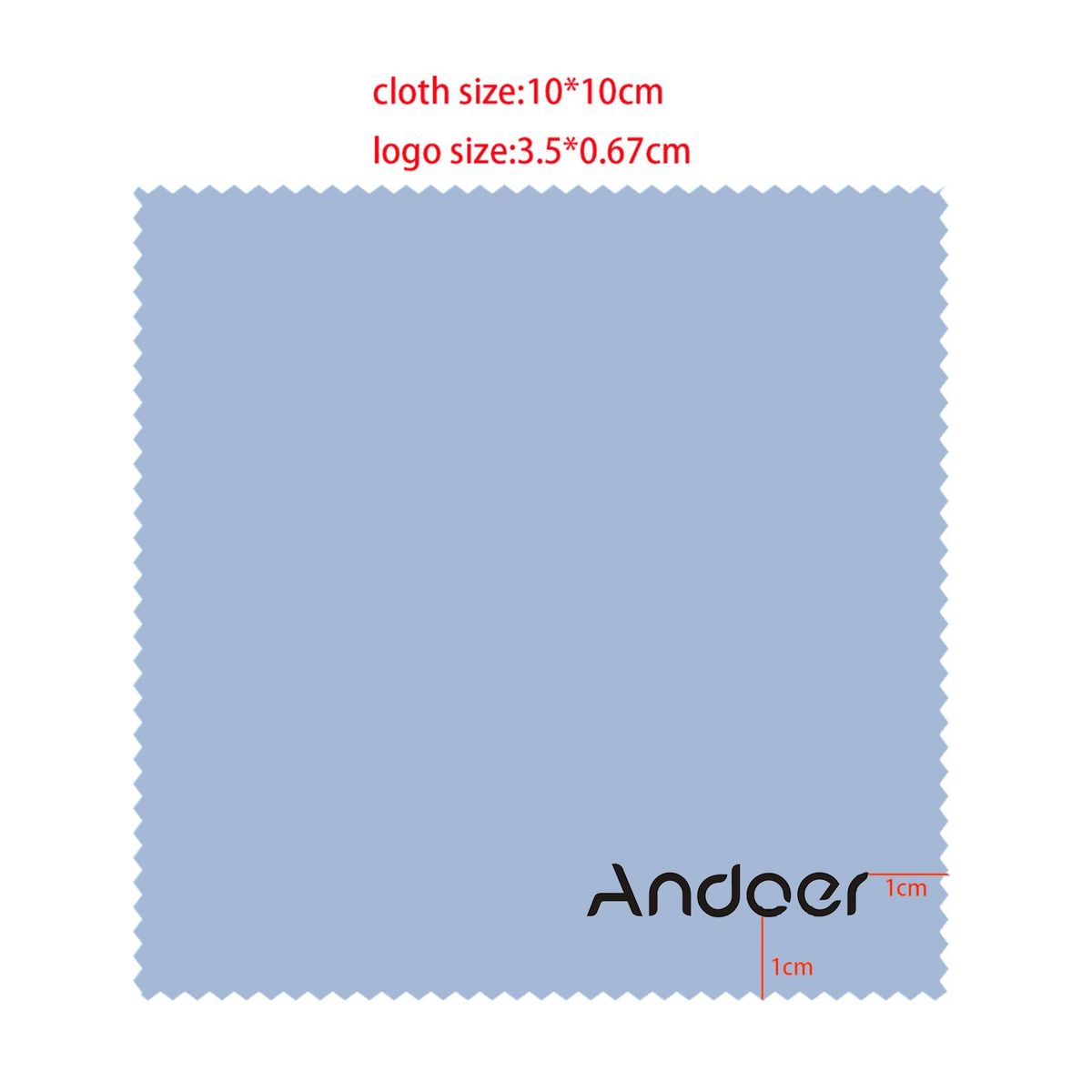 Andoer 10×10cm Microfiber Cleaning Cloth for Glasses 4pcs Screen Cleaner Cloth Premium Cloth for Lens/DSLR Camera/Camcoder/Phone/Tablet/Computer